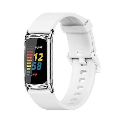 For Fitbit Charge 5 Mijobs Soft Silicone Watch Band