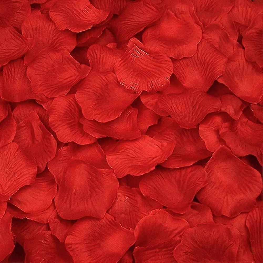 1000pcs Petali di rosa. Petali di rosa di seta rossa .fiore di seta artificiale Petals.no gusto Rosa finta
