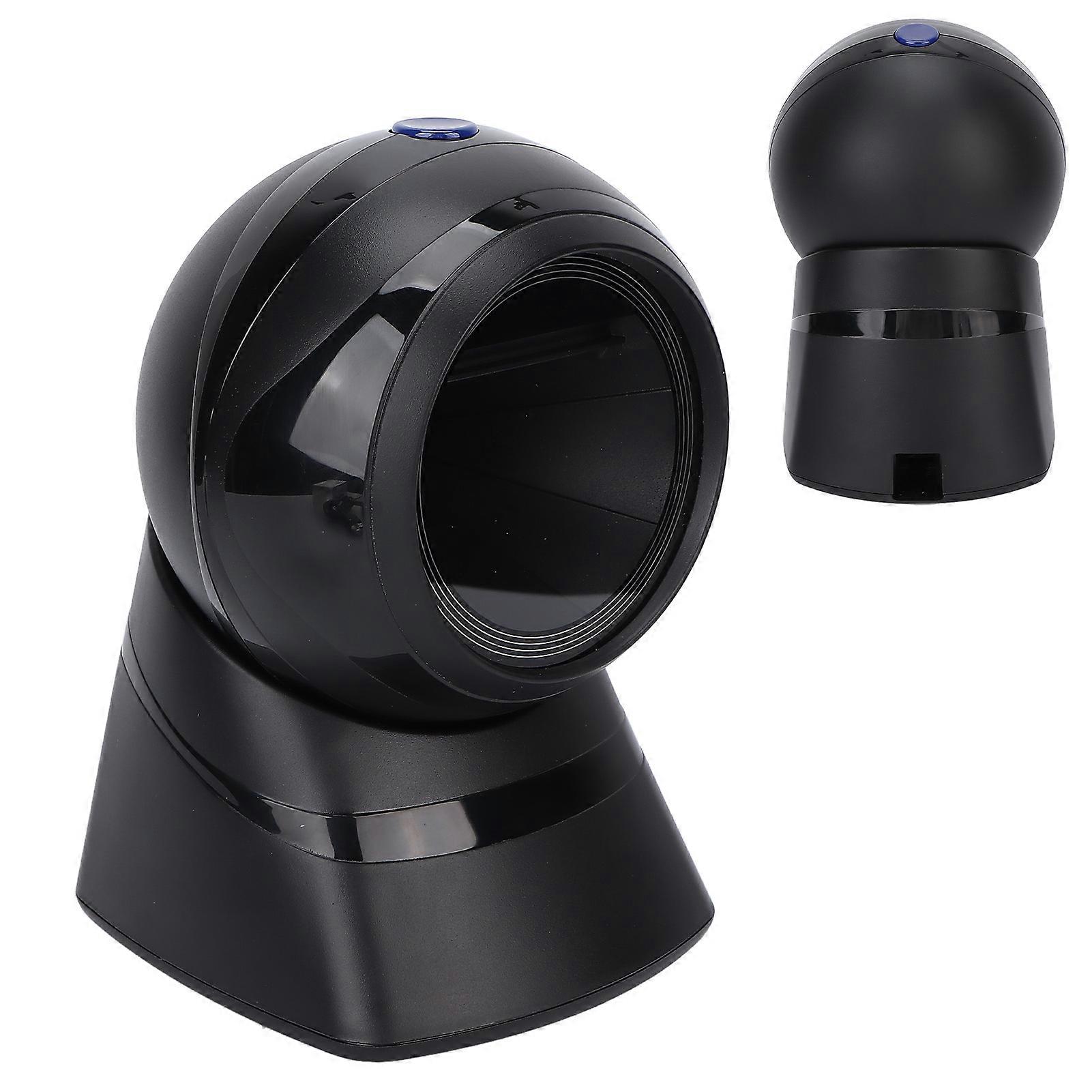 Wired 1D 2D Hands-Free Barcode Scanner USB Desktop for Supermarket