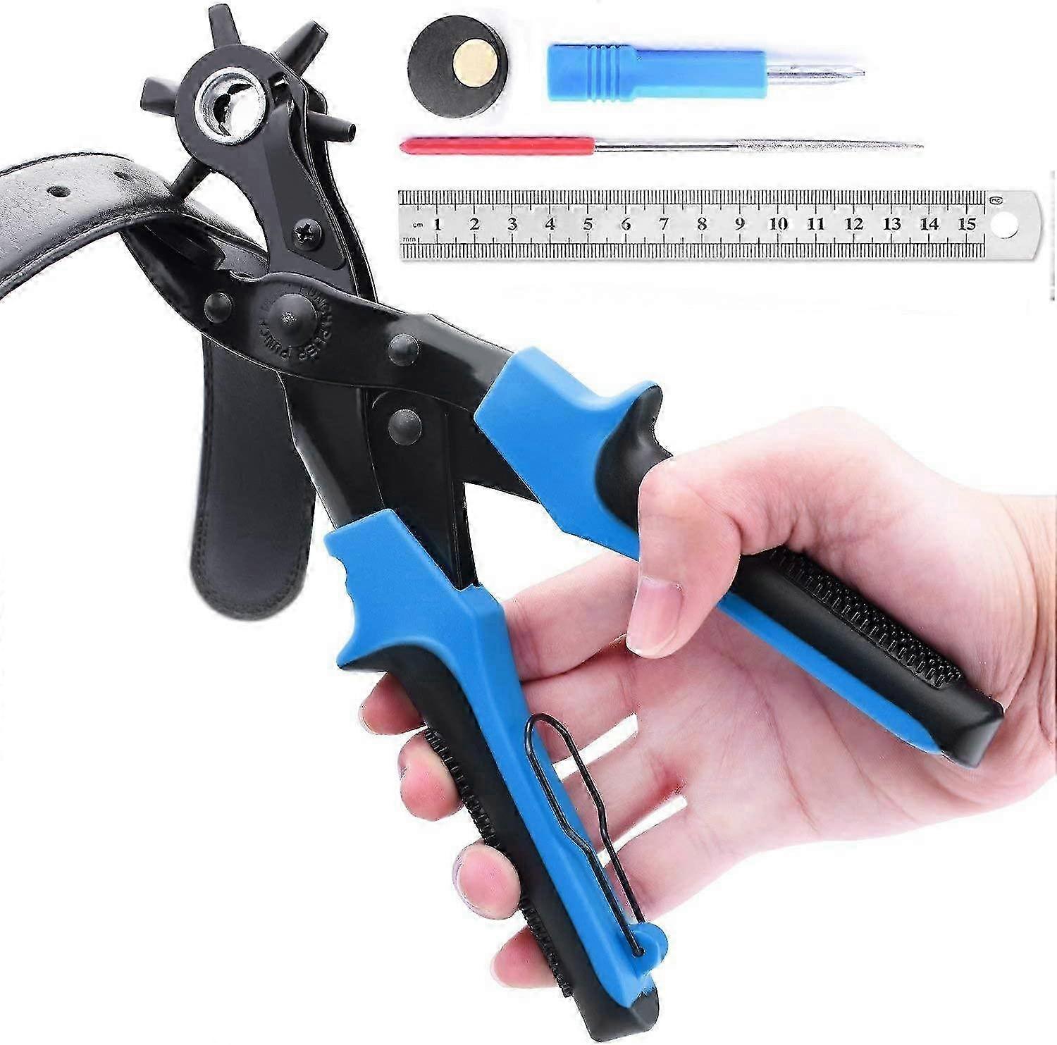 كماشة ثقب جلدي ، ثقب الحزام لكمة ، ثقب الورق لكمة ، ثقب ثقب كماشة ، حزام لكمة ، أدوات جلدية 2025 walkbee Walkbee A B