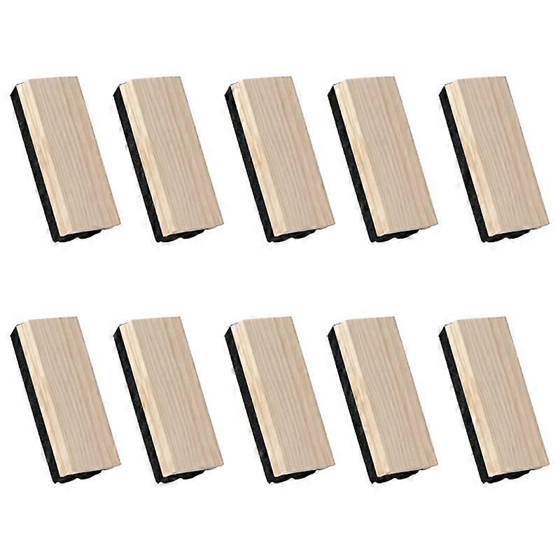 10 Pack Chalkboard Erasers Wool Felt Dustless Wood for Kids Teachers