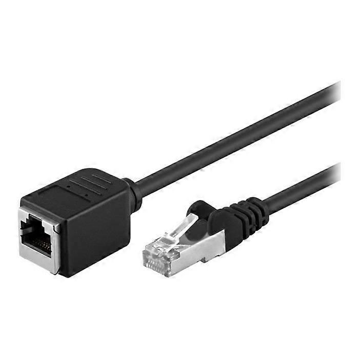 CAT 5e Network Cable Extension - goobay - 15m - black