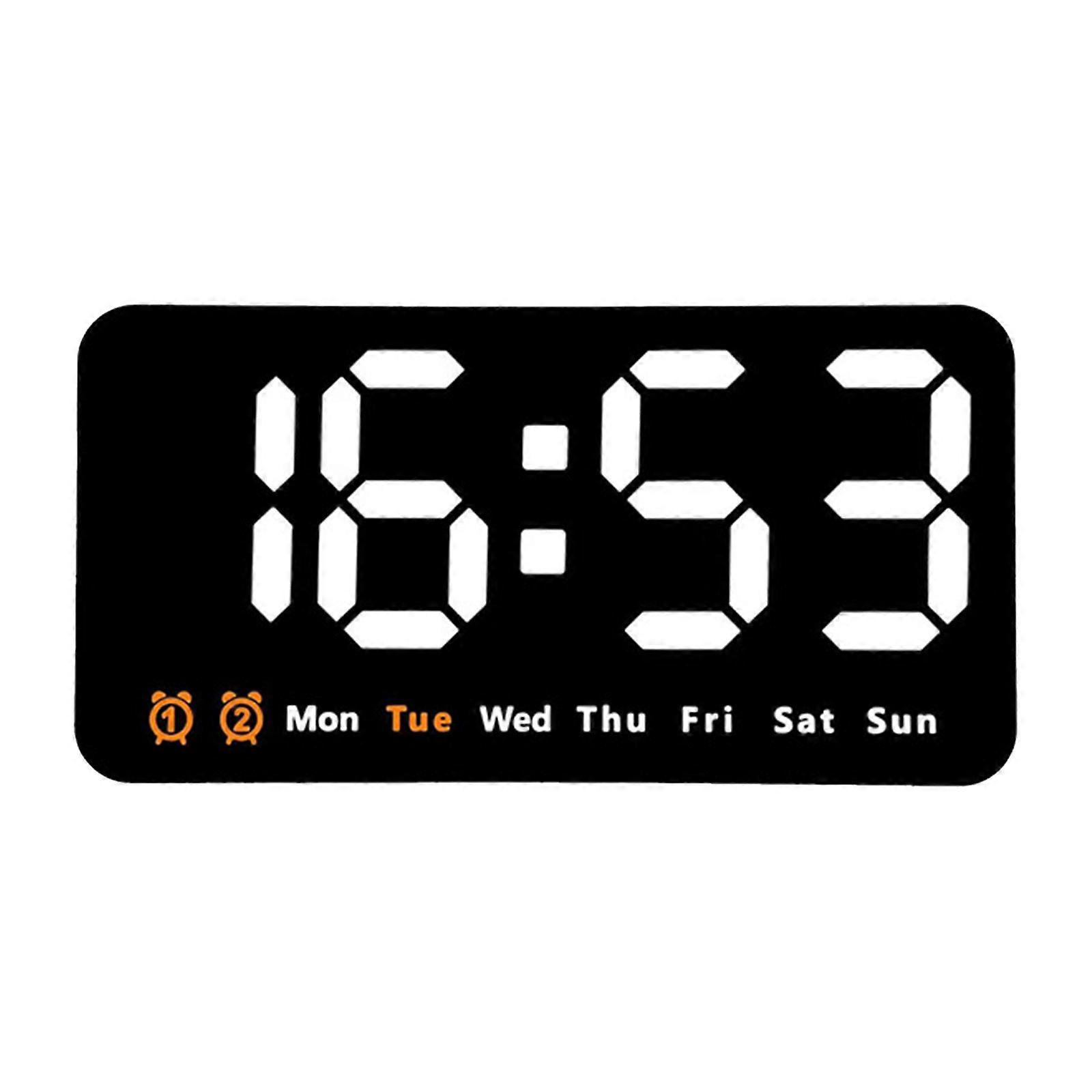 8.5Inch Digital Wall Clock LED Alarm Clock Large Display, 3 Level Brightness Adjustable for Home and Offices