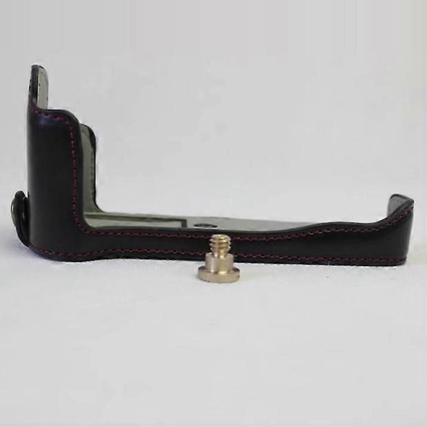 PU Leather Half Bottom Camera Protective Case for Fujifilm X-E3