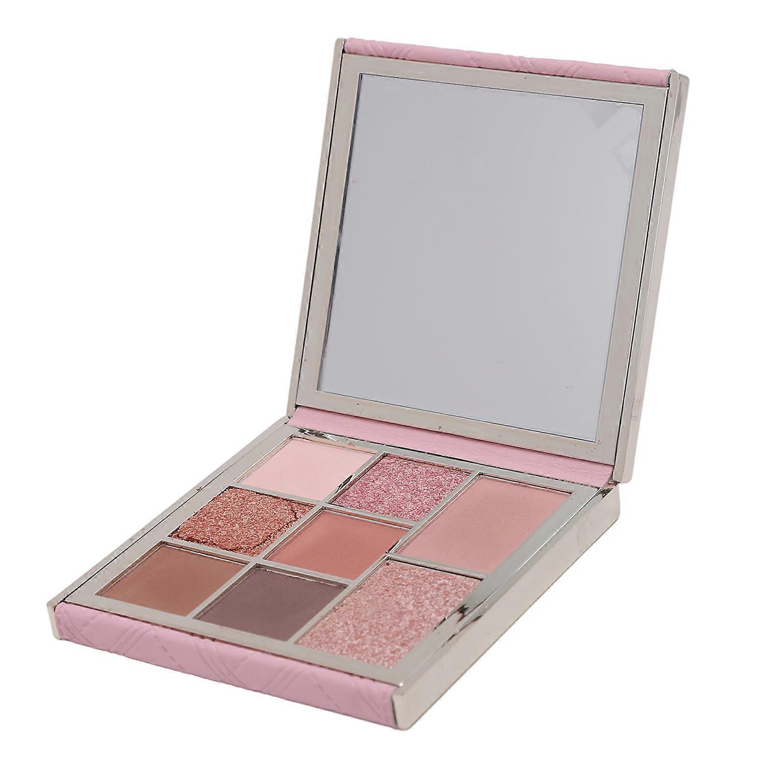 8 Color Matte Metallic Palette with PU Leather Shell Waterproof Pigmented Ultra Blendable Glitter Eyeshadow Pallet