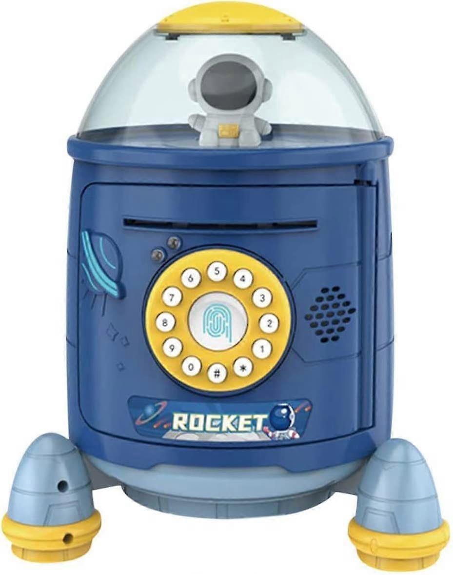 Rocket Piggy Bank για παιδιά Ηλεκτρονικός κουμπαράς Παιχνίδι Τράπεζες κερμάτων ηλεκτρονικού χρήματος Προστασία κωδικού πρόσβασης Χρηματοκιβώτιο ATM Μεγάλο κουτί αποταμίευσης