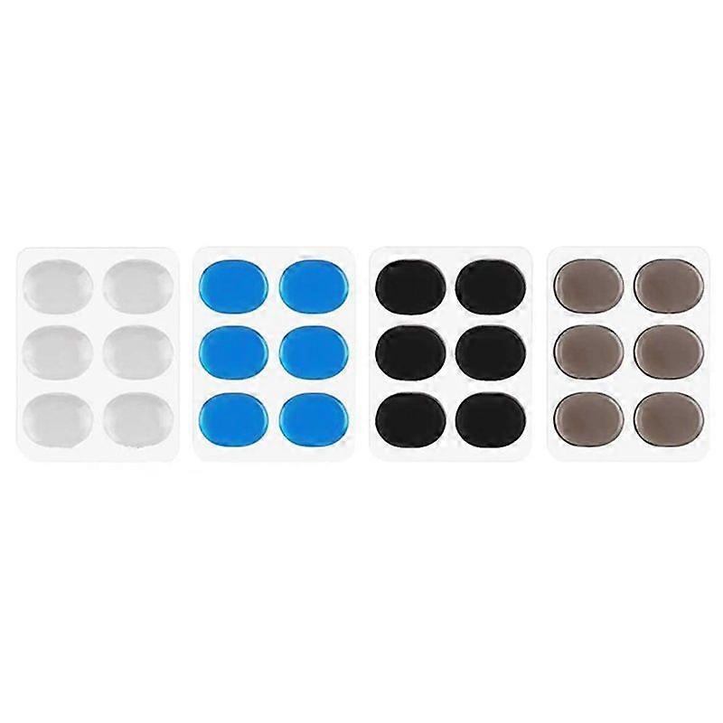 24 Pcs Silicone Drum Damper Pads, Drum Snare Mute Pad Soft Drum Damper Gel Pads for Drums Tone Control