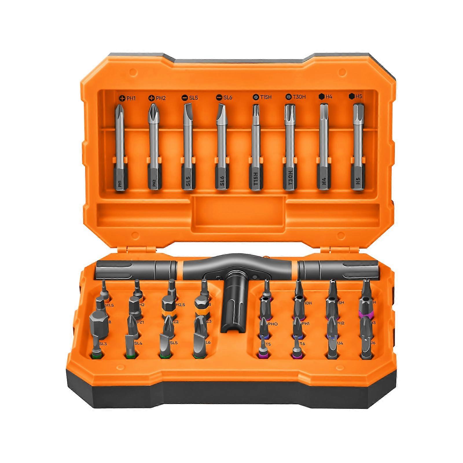 42 in 1 Magnetic Screwdriver Set, Ratcheting Screwdriver Set, Versatile Ratchet Handle