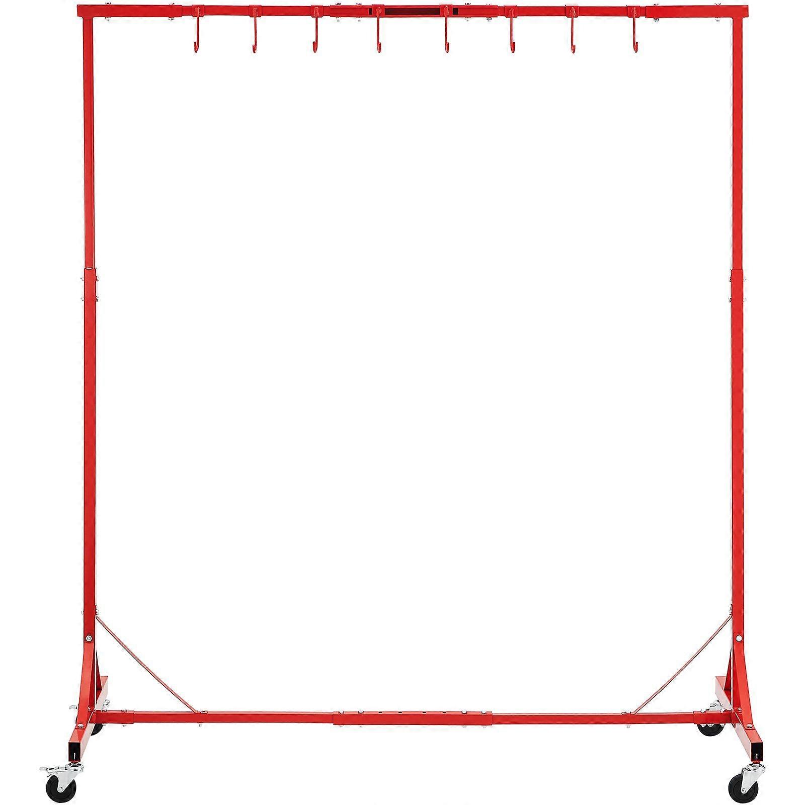 Ράφι ζωγραφικής, ρυθμιζόμενο ύψος 1500 -2000 mm, χωρητικότητα 66 λίβρες, 8 άγκιστρα που ζωγραφίζει απλώστρα με 4 περιστρεφόμενους τροχούς, για αυτόματη επισκευή