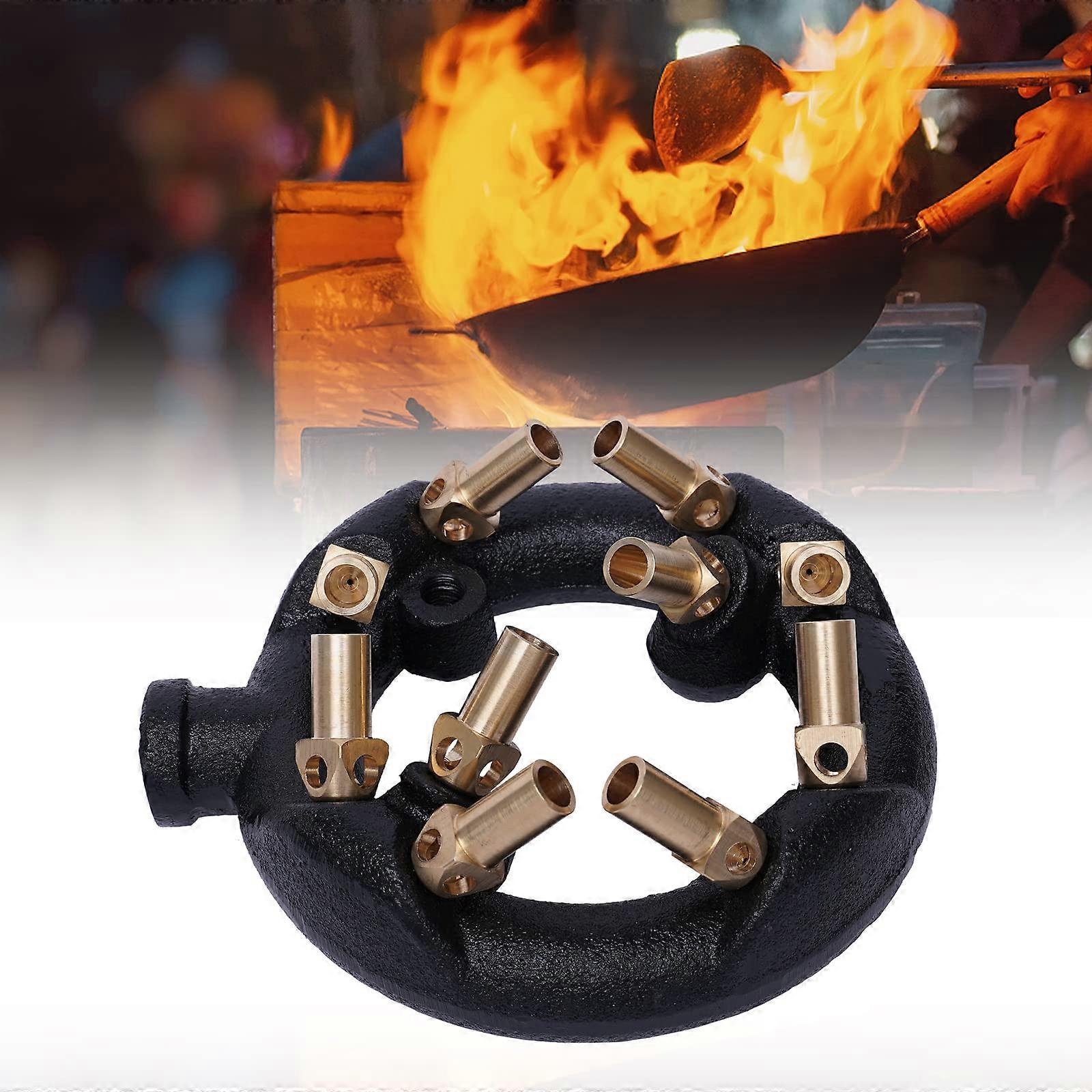10 Tips Jet Burner, 3/8 Pipe Round Shape Nozzle Jet Natural Gas Up to 80,000 BTU/HR