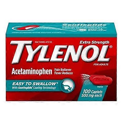 Tylenol Extra Strength Easy to Swallow Pain Reliever Fever Reducer 100 Caplets