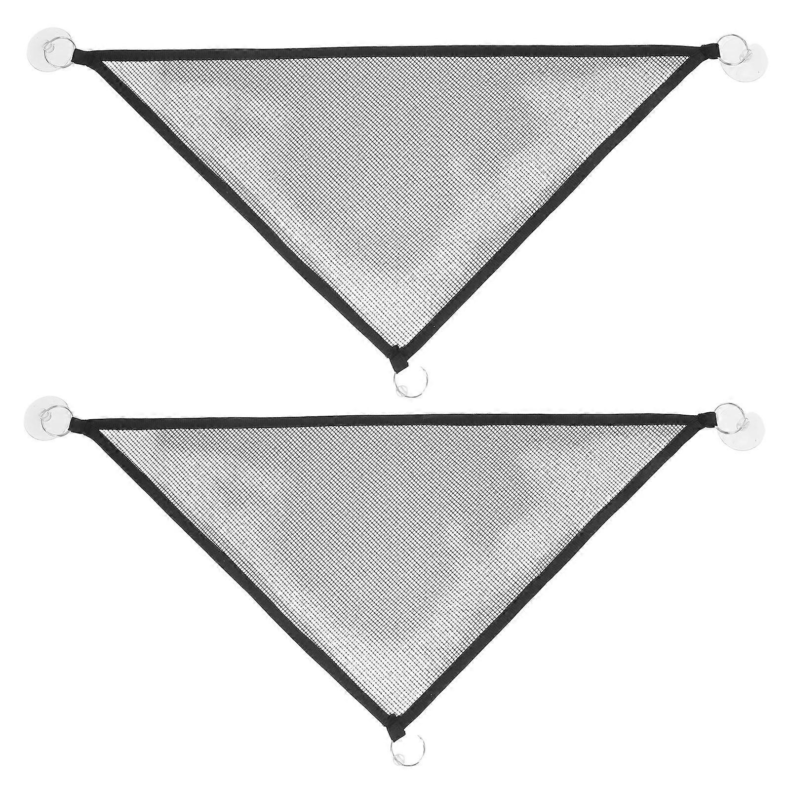 2pcs Reptiles Hammock Lizards Mesh Hammock Reptile Triangular Lounging Bed Hammock for Chameleon Geckos Lizards Resting
