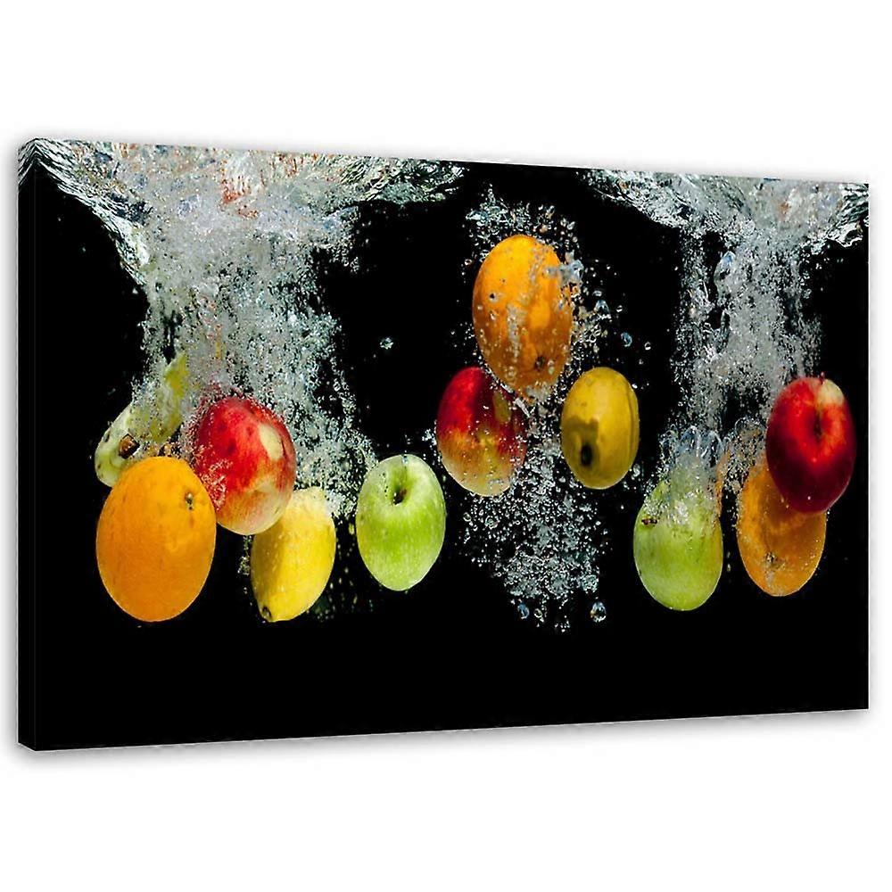 Fotobehang, Vers fruit in het water - 60x40
