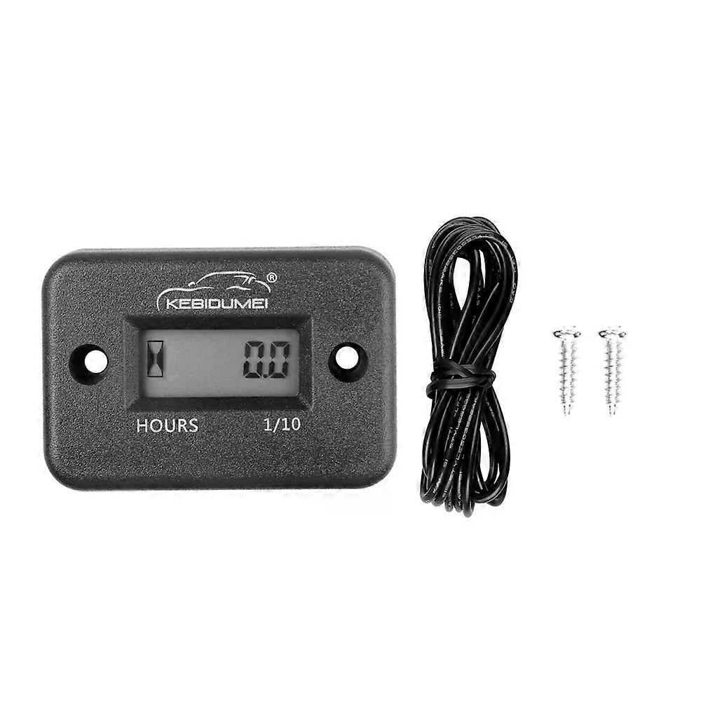 con Motorcycle Inductive Digital Waterproof Hour Meter inductive tach hour meter digital Accumulator Digital Working Gauge