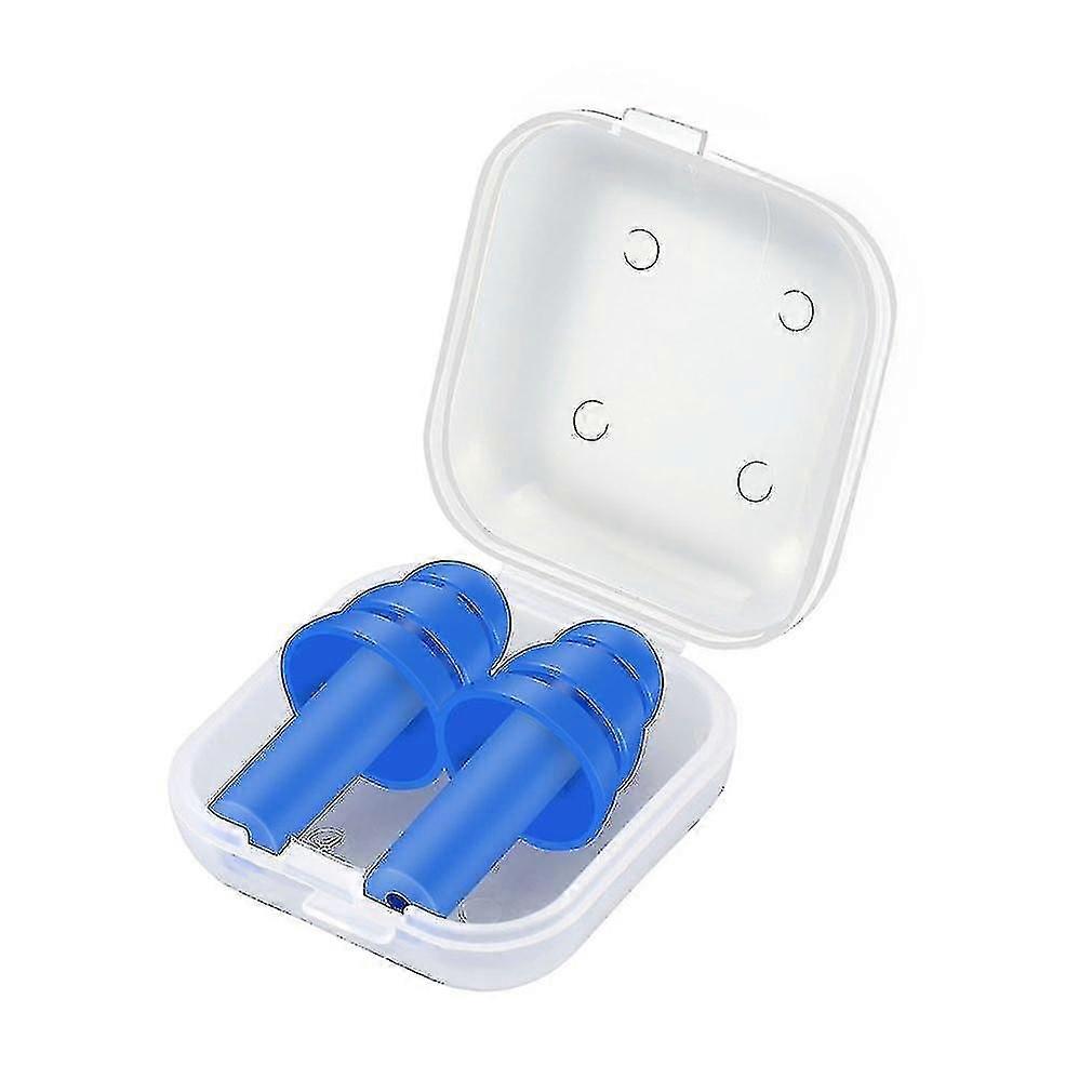 1pair Spiral Waterproof Silicone Ear Plugs Anti Noise Snoring Earplugs Comfortable For Sleeping Noise Reduction Accessory