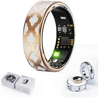 Anello per la salute delle donne, fitness tracker con frequenza cardiaca, ossigeno nel sangue, pressione sanguigna, monitoraggio del sonno e dei passi, impermeabile IP68, iPhone e Android Com