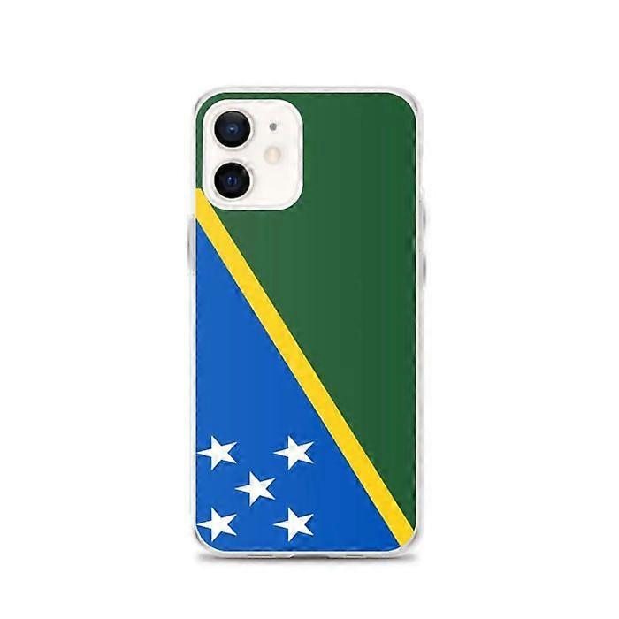 Phone case - PIXELFORMA - Solomon Islands Flag - Compatible with iPhone 12 - Flexible - Shockproof