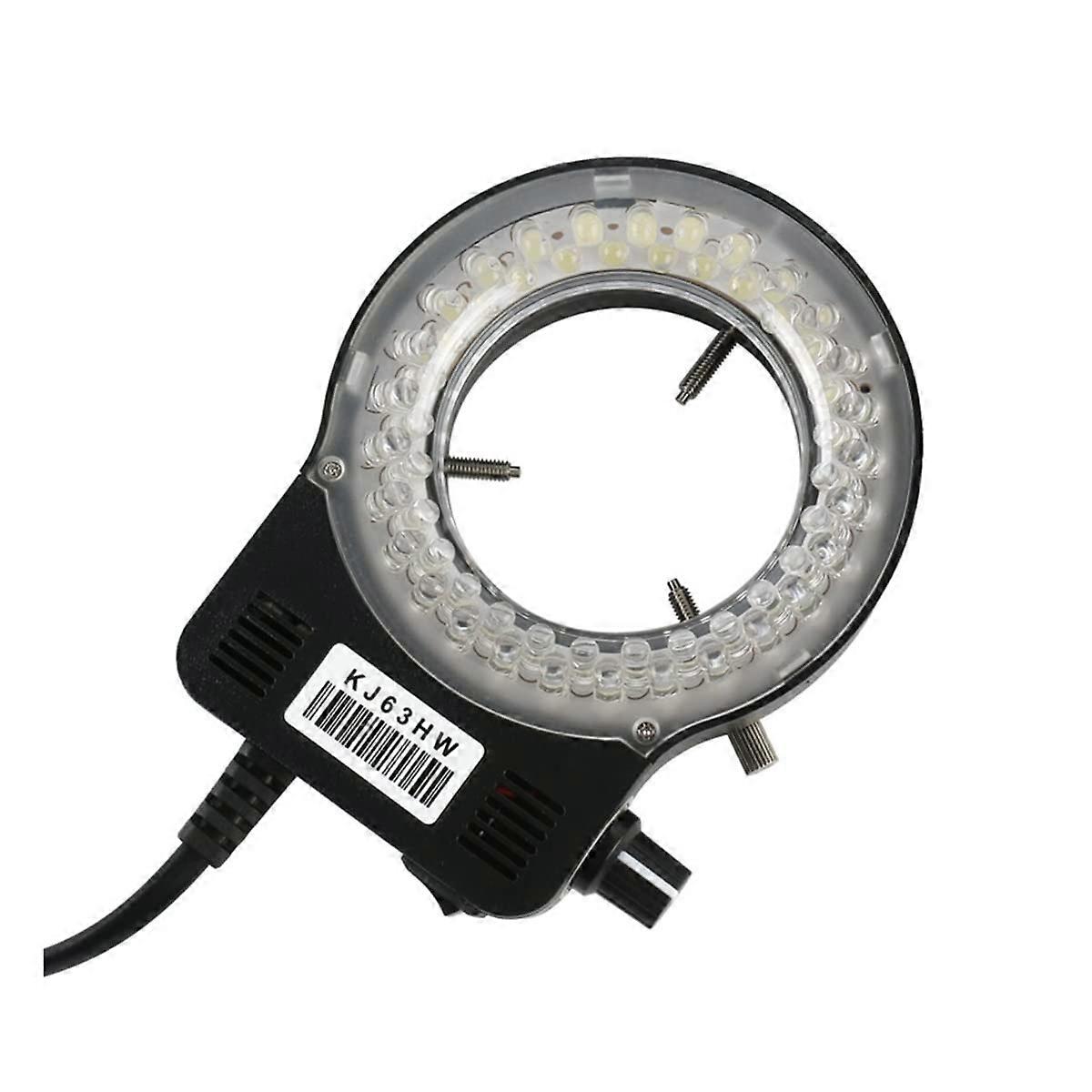 Lab Microscope Accessories 56 LED Adjustable Ring Light Microscope Accessories Illuminator Lamp for Stereo Microscope(56pcs Black)
