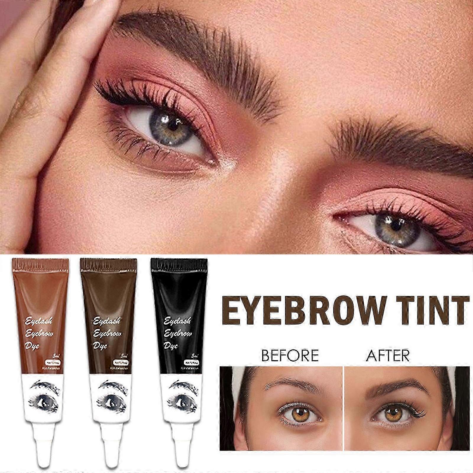 3 Colors Eye Brow Gel Paint Eyebrow Tint Mascara Nature Waterproof Makeup Tool
