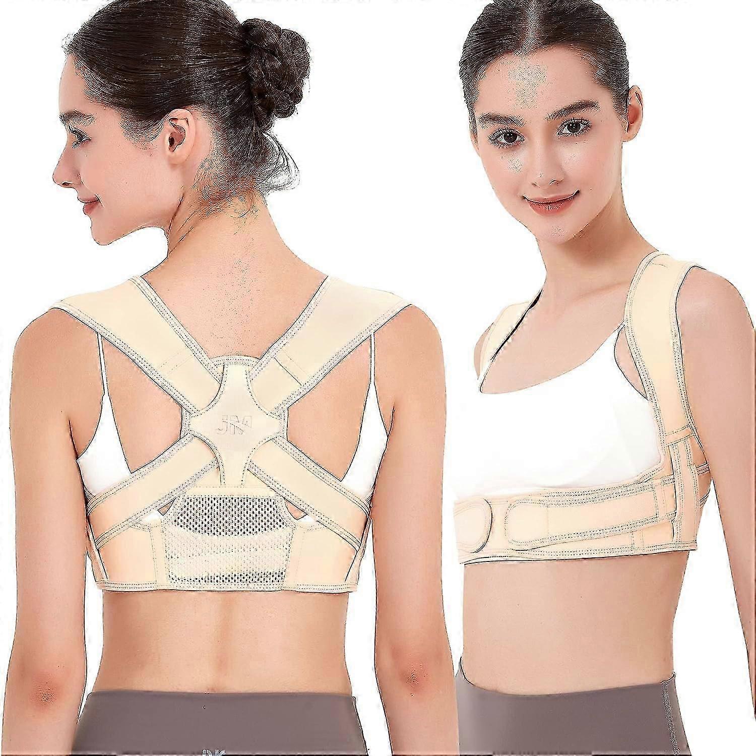 Posture Corrector For Women And Men, Breathable Back Brace For Posture Corrector, Adjustable Back Posture Corrector For Body Correction- Back, Shoulde