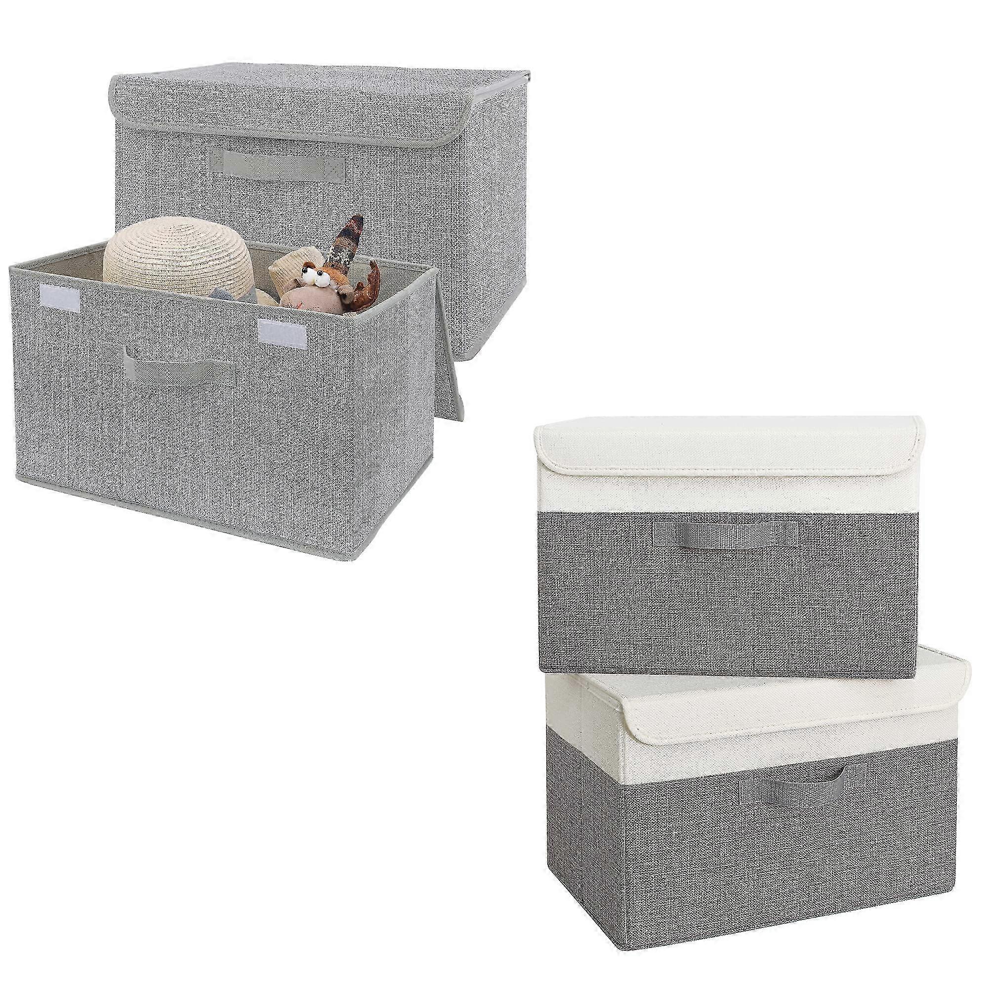2-Pack Large Storage Bins for Closet Organization - Spacious Size