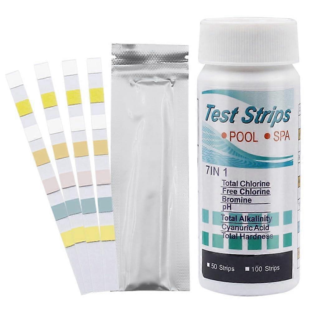 Swimming pool test paper, water quality test paper, residual chlorine test paper, 1 bottle with 50 pieces Ref: 3759