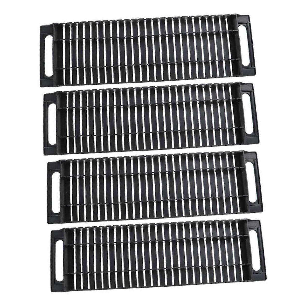 Antistatic Standoff Holder 4-Pack for PCB Display and Assembly Black Plastic Durable Mounting Brackets