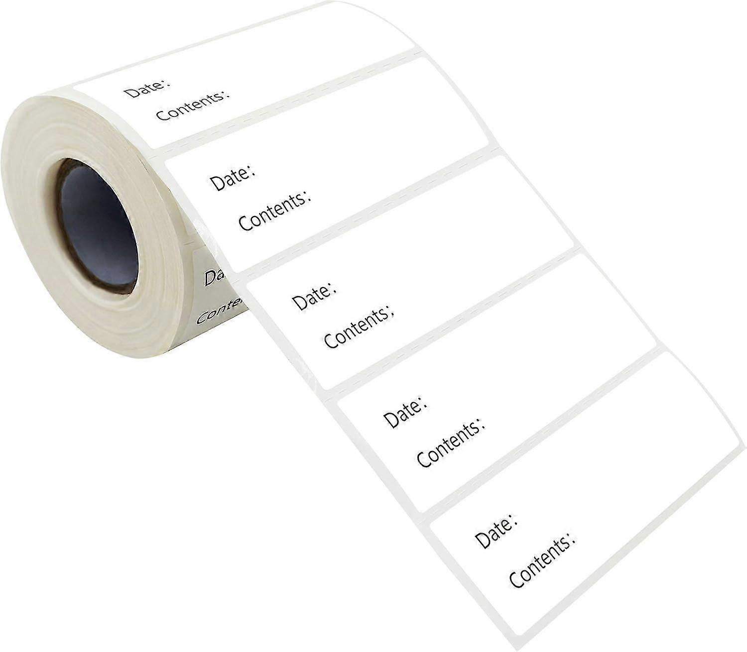 500 Food Labels Fridge Freezer Reminder Water Oil Resistant Roll With Perforation Line, Removable A