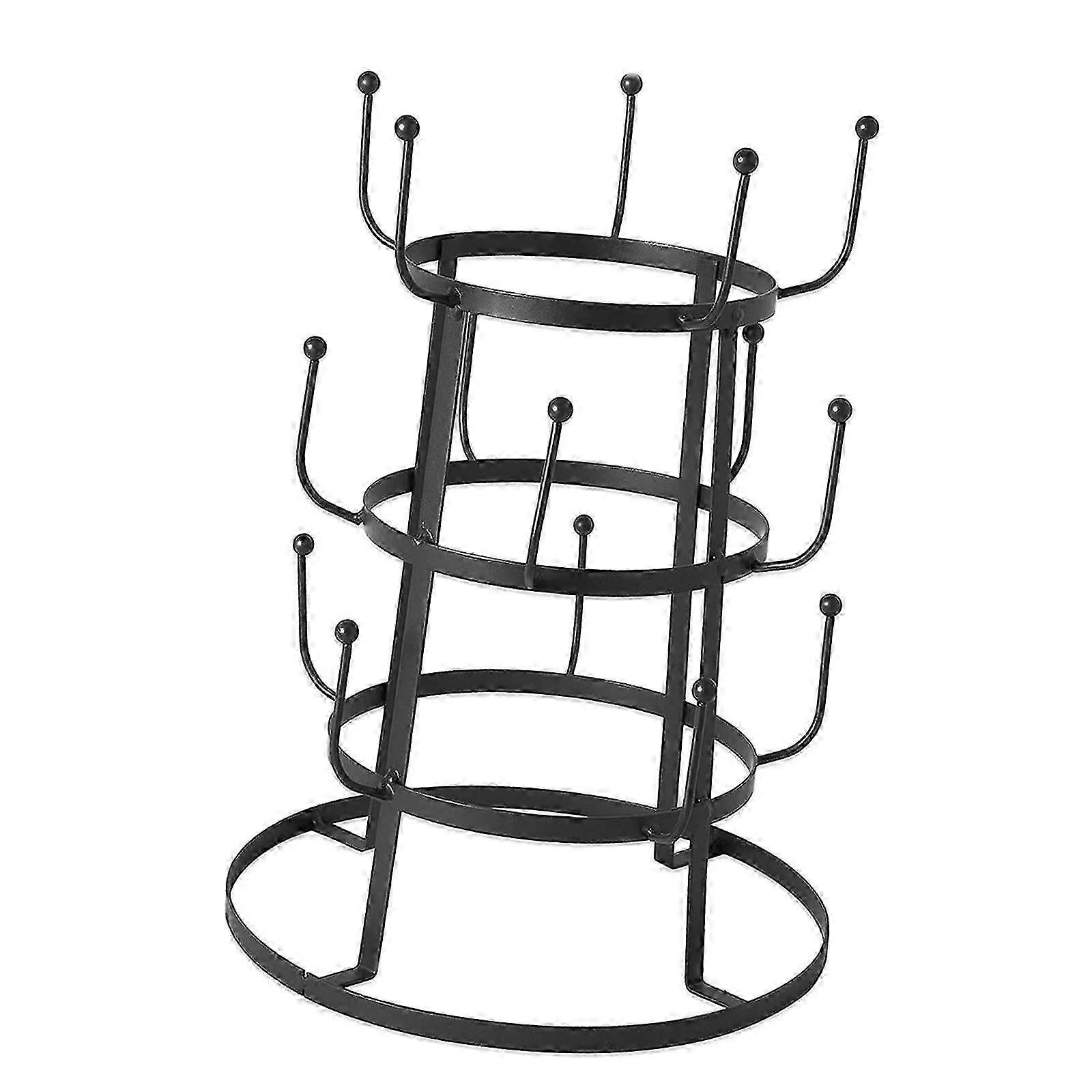 Round Base Mug Organizer for Home Kitchen or Restaurant Desktop, Perfect for Keeping Your Mugs Dry and Neatly Displayed