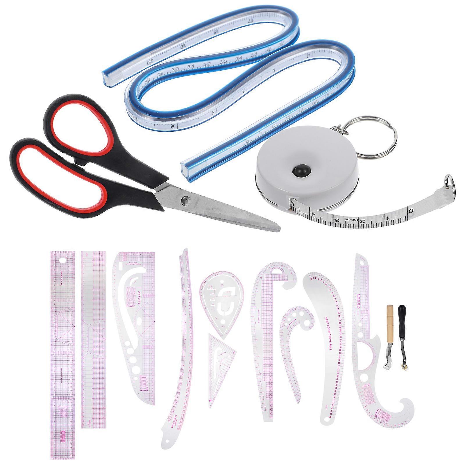 Pattern Making Tools with French Curve Ruler for Precise Sewing Measurements