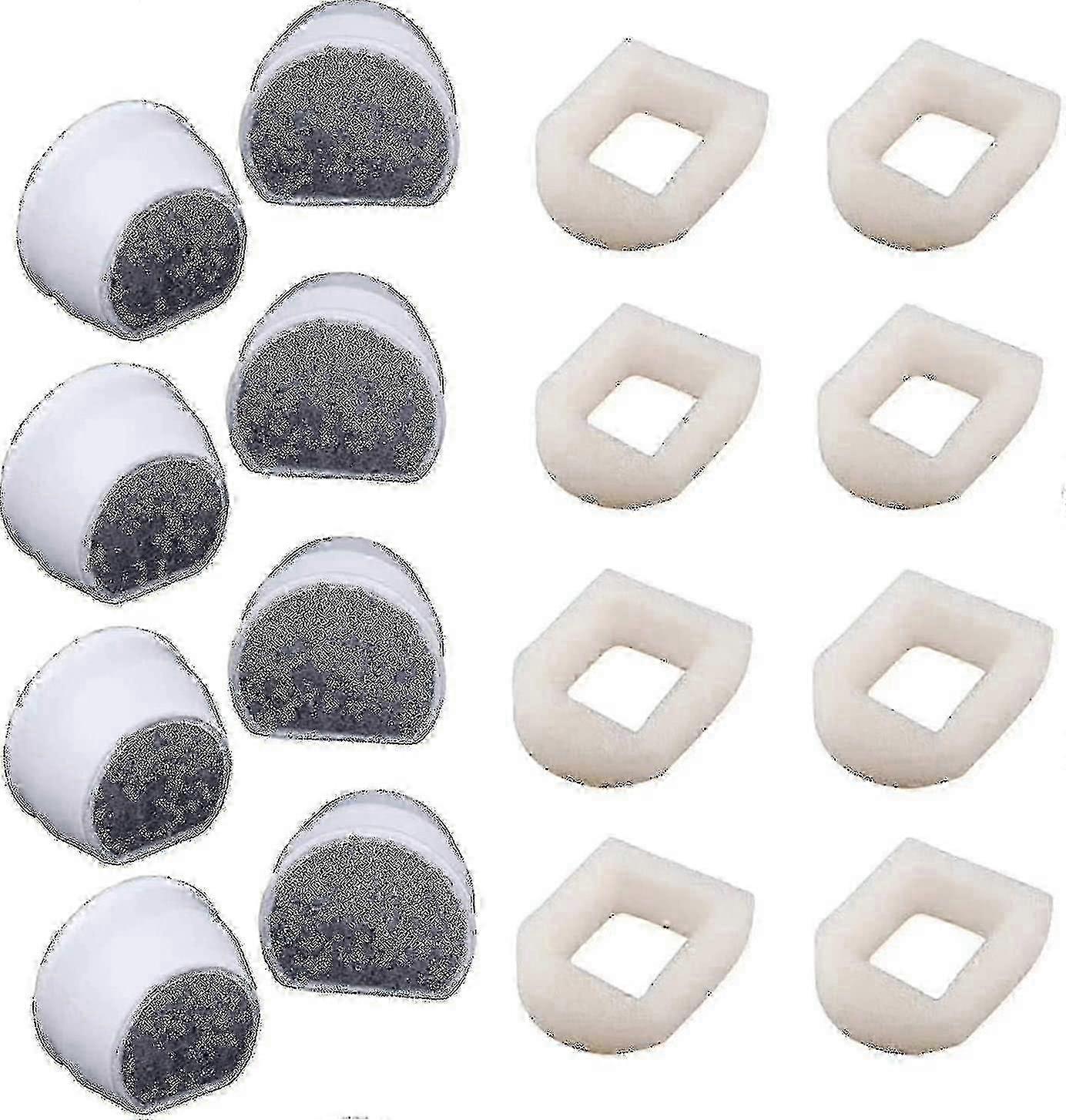2025 16 Pack Foam Prefilters And Carbon Filter Compatible With Petsafe Drinkwell Fountain Inox 360 Avalon fg2025031701095
