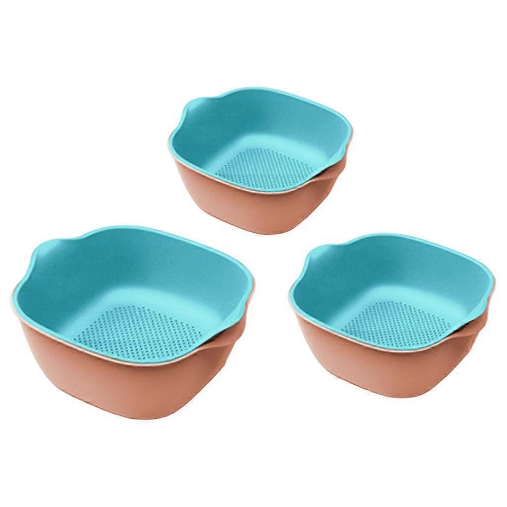 Drain Basket Double Layer Detachable Drain Separable Plastic Fruit Drain for