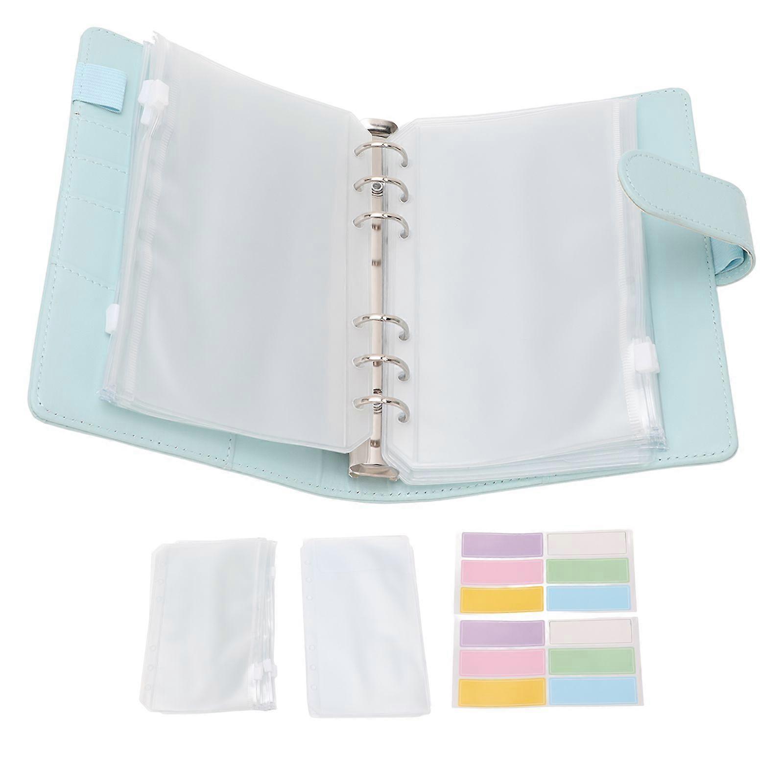 2025 Cel mai recent model A6 Buget Binder A6 Binder Buzunar Fermoar Geantă Notebook PU