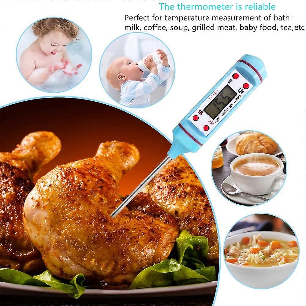 Multi Functional Thermometer with instant read Digital Cooking Meat Thermometer 2 Pack