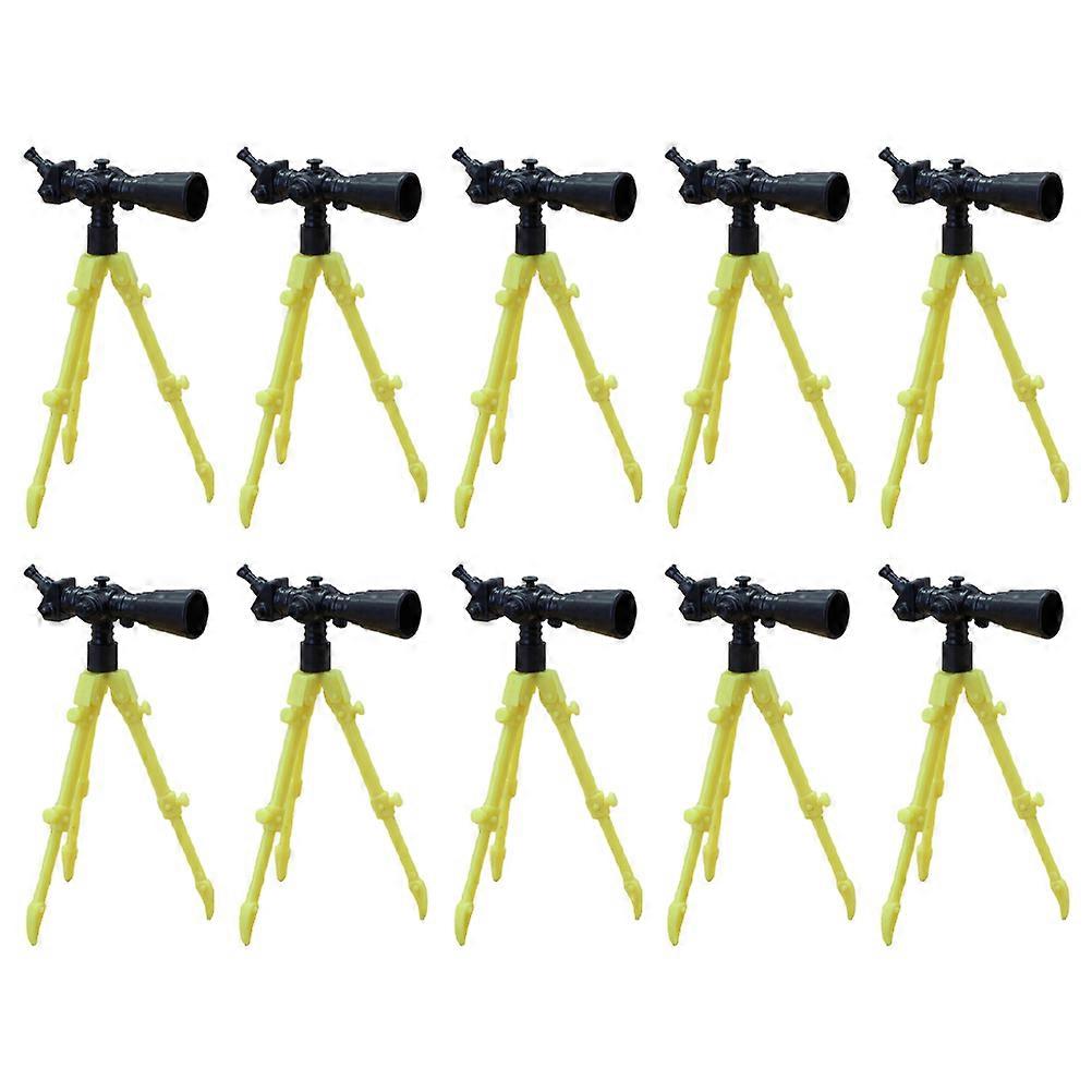 Mini Telescope Model DIY Planet Scene Display for Decor Assorted Color Plastic 12Pcs
