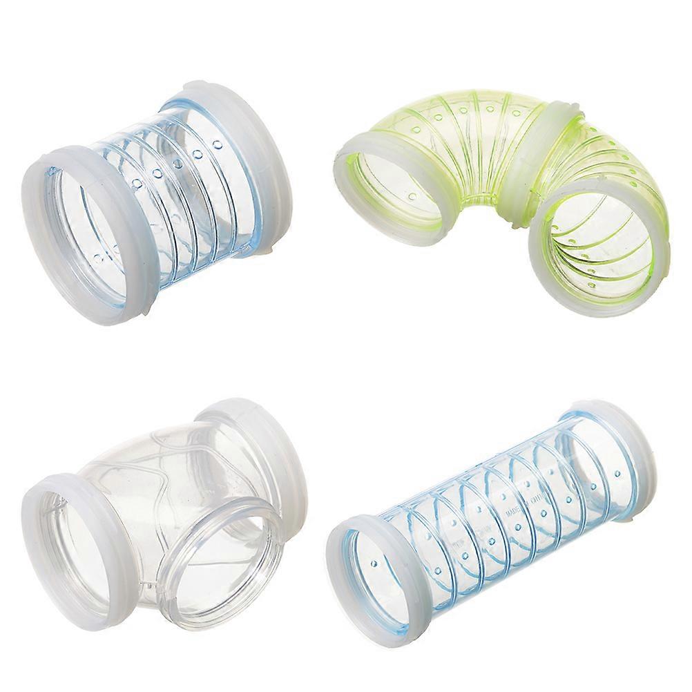 4Pcs Hamster Cage External DIY Maze Toys Pet Playthings Random Color