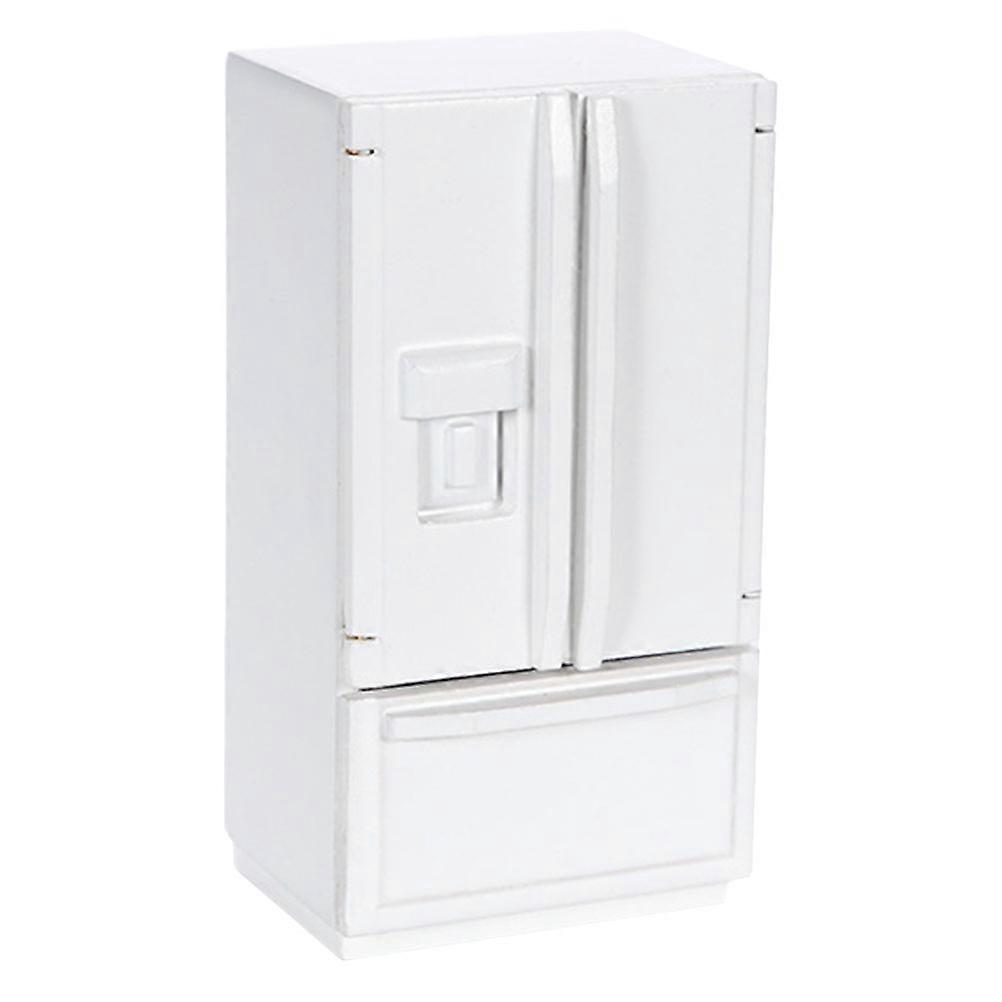 Mini House Accessory Synthetic Material Mini Refrigerator Model Collectors Home Mini Furniture 1Pcs