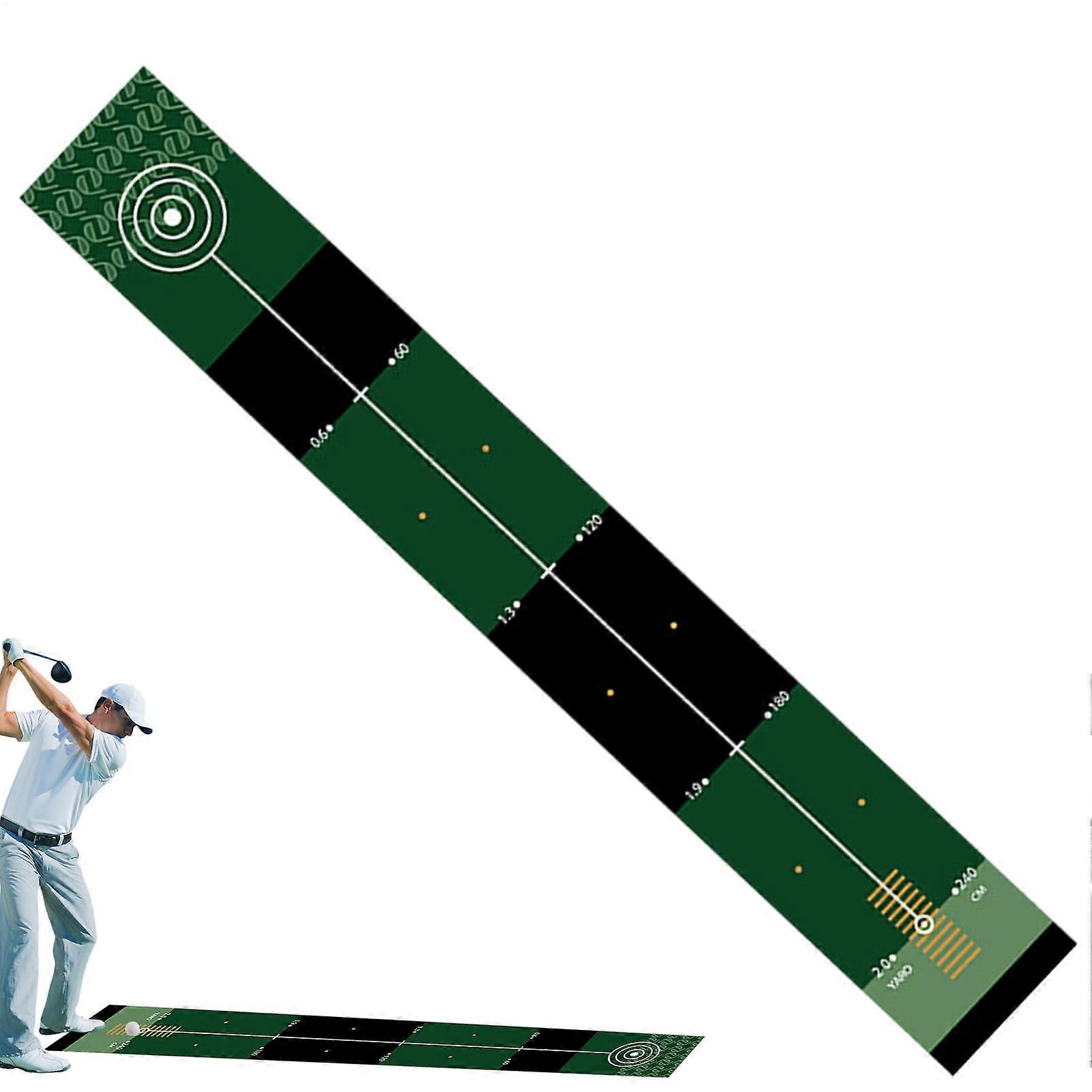 Light Golf Putter Trainer, Reusable Practice Mat With NonSlip Support