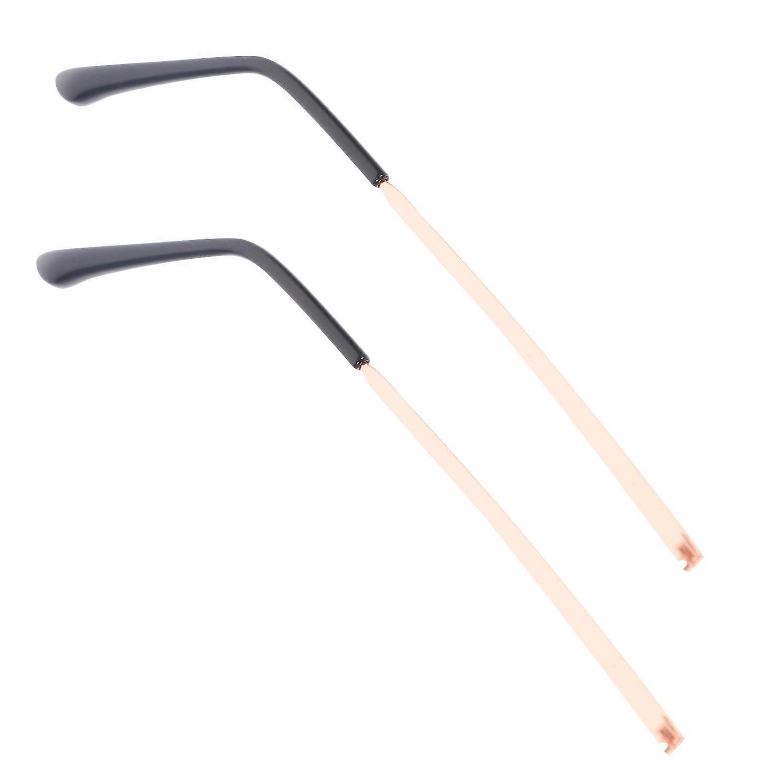 Glasses Replacement Temple Arms for Eyeglasses Collision Resistance Comfortable 14x3cm Metal 1 Pair