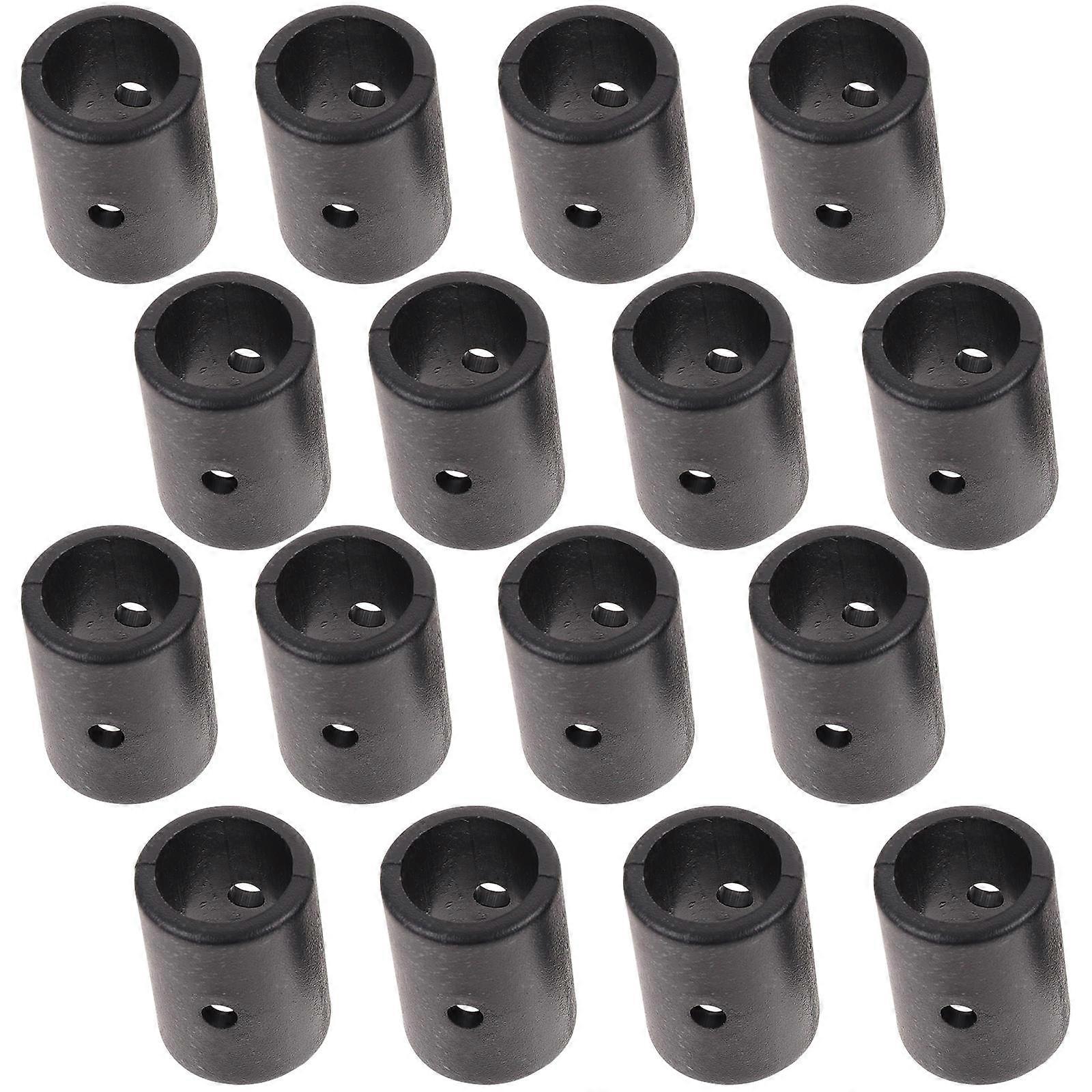 Table Football Rod Cap Safety End Caps Replace Lost Or Worn Plugs For Foosball Table Rods Black 2.3X1.6X1.6CM 16Pcs