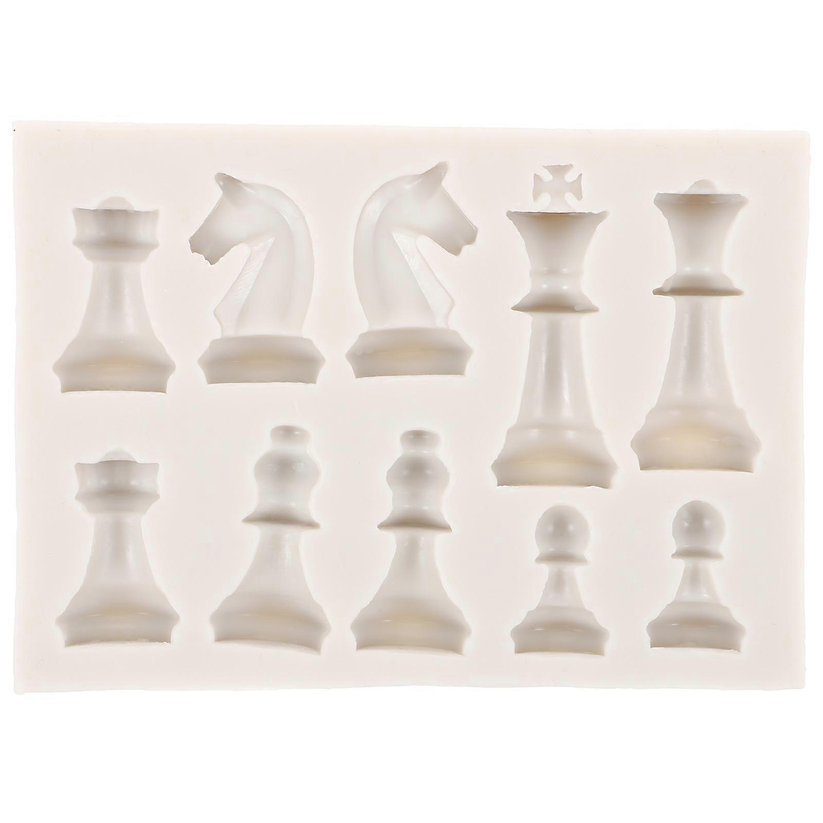 1 Set DIY Silicone Chess Piece Mold   Flexible & Easy to Clean Molds for Epoxy Casting, Ideal for Crafting Enthusiasts and Special Occasions