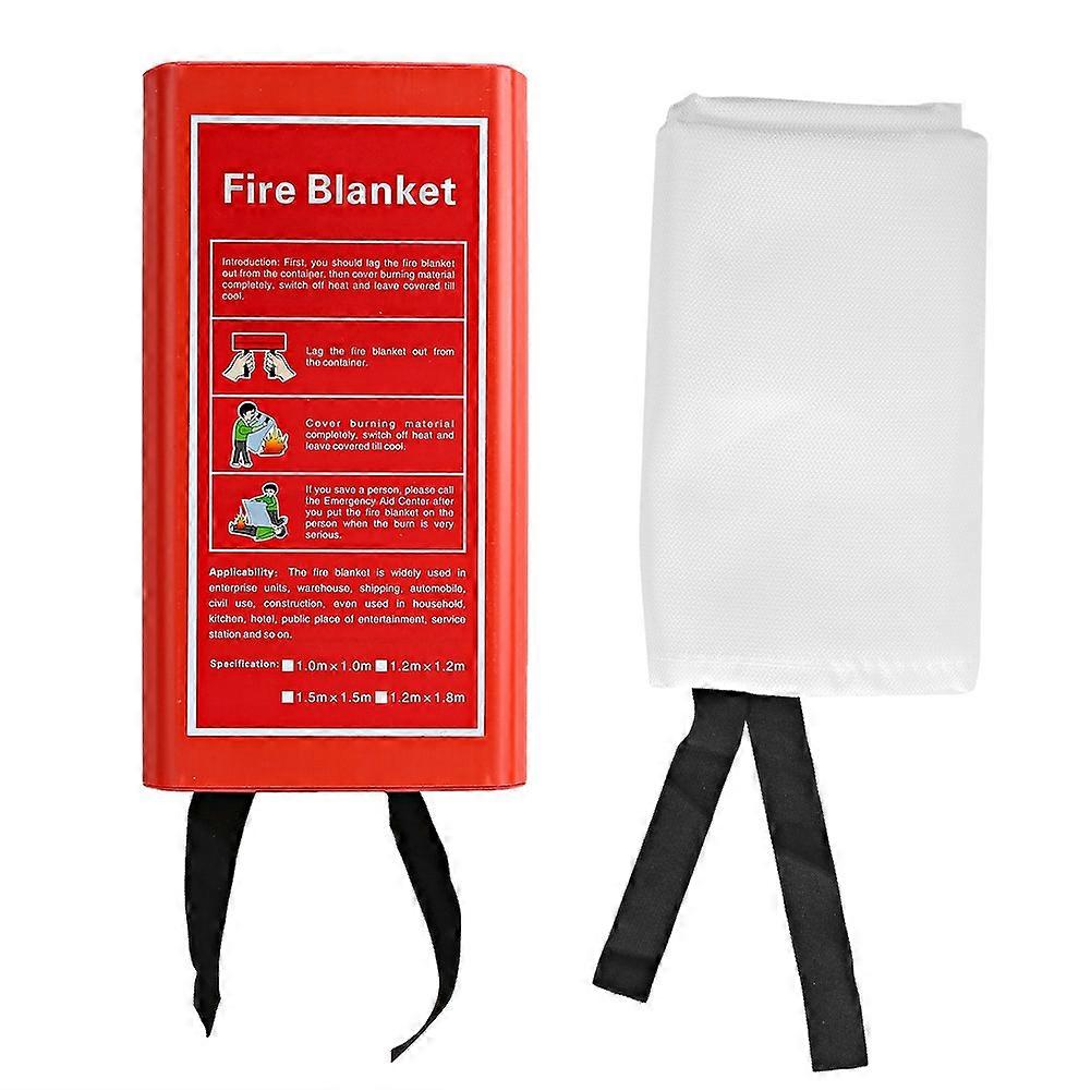 Nødbrandtæppe flammehæmmende til køkkenpejs (1,8 x 1,8 m)