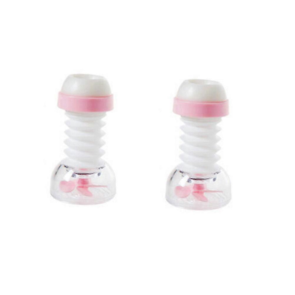 Kitchen Tap Water Saver Adjustable Faucet Sprayer Pink 6.00x4.50x2.50CM 360 Degree Rotation 1Set