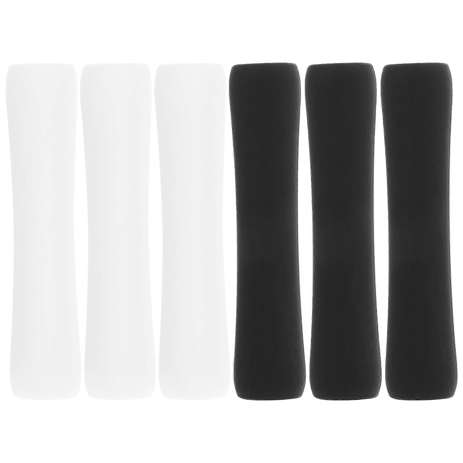 Pen Sleeves Cylindrical Shape Scratch Resistance Black for Stylus Pen Writing 6Pcs