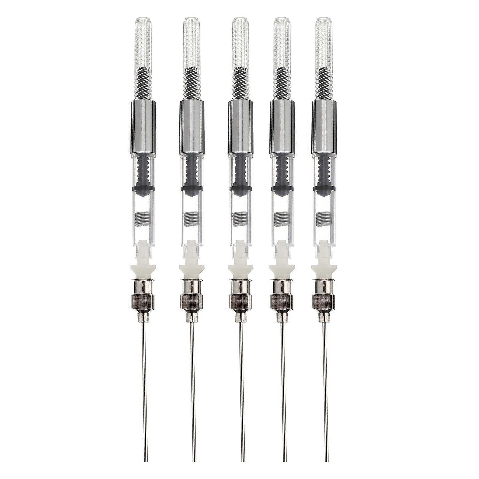 Ink Fill Assistant for Fountain Pen Made of Stainless Steel and Plastic Silver Color Fits Most Pens