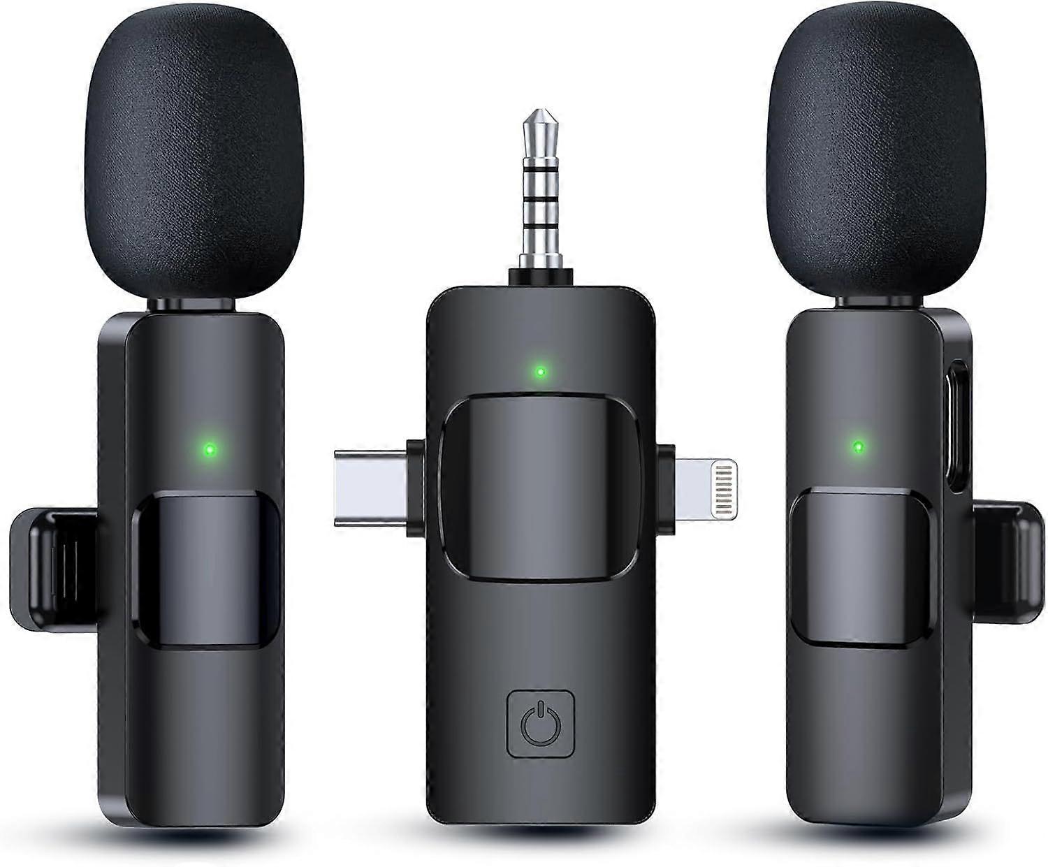 2025 Latest Model 3 in 1 Wireless Microphone for iPhone, Android, Camera
