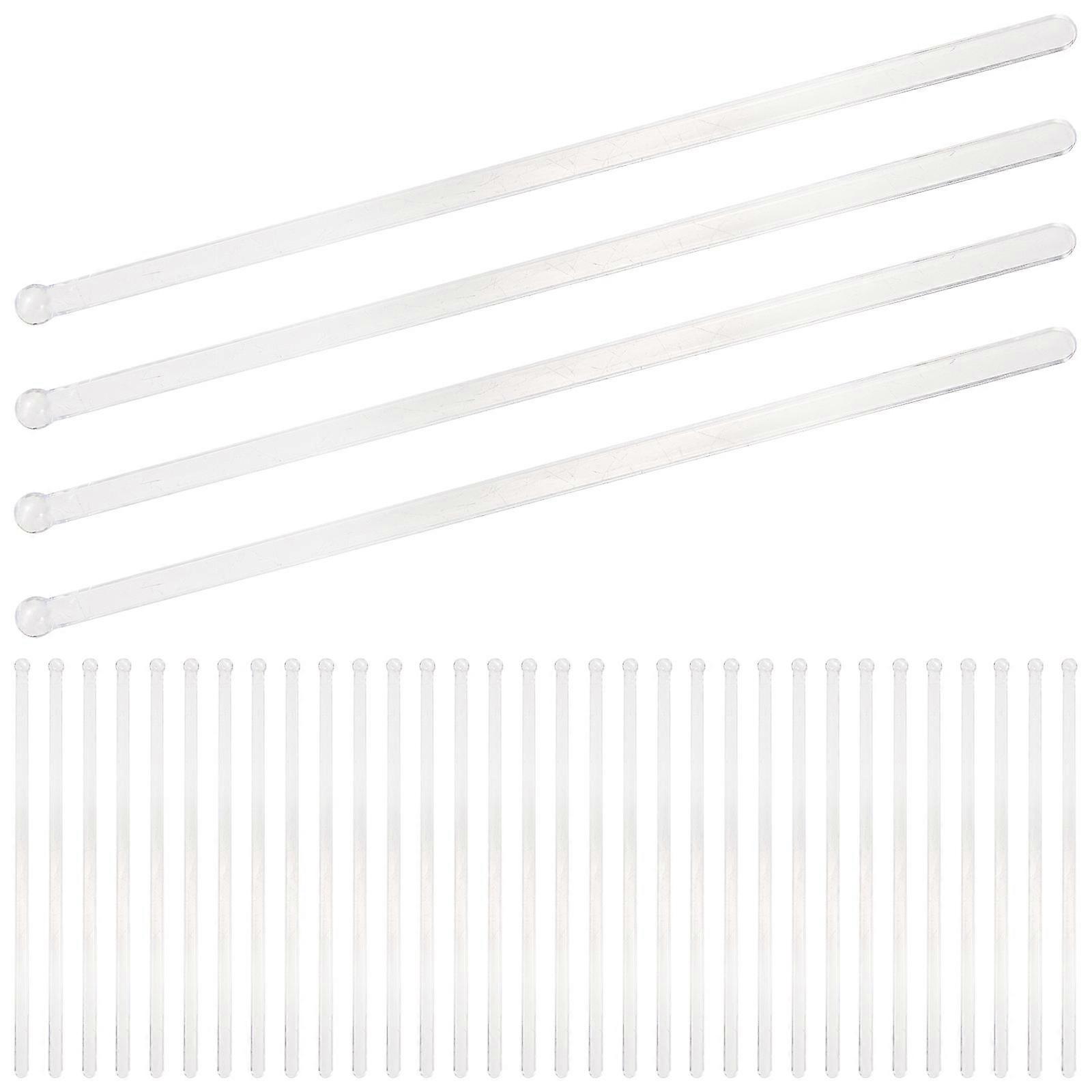 100Pcs Transparent Sticks for Bars with Welded