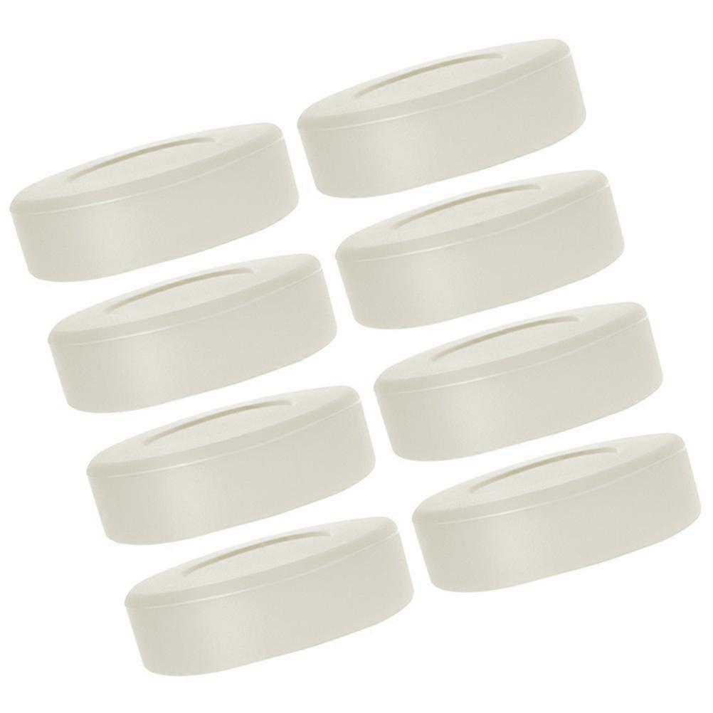 Bulk Hockey Pucks For Children And Adults Round Shape And Transparent Color 8Pcs