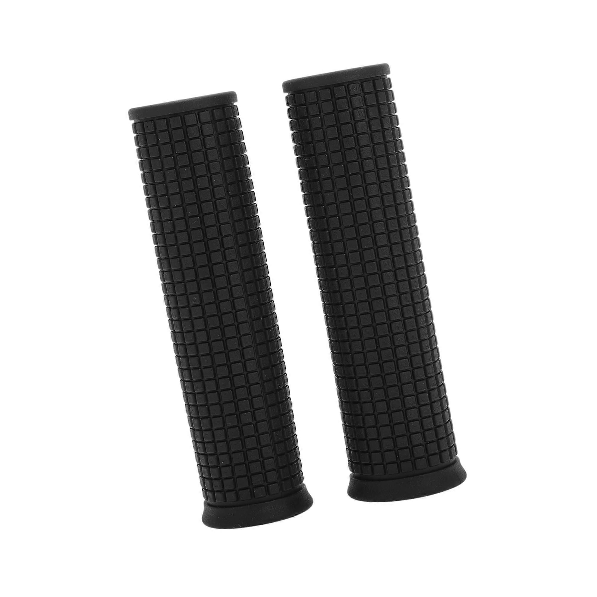 Ergonomic Non-Slip Bicycle Grips 110 mm TPE for 22.2 mm Handlebars Black Double-Sided Design for Mountain and Road Bikes
