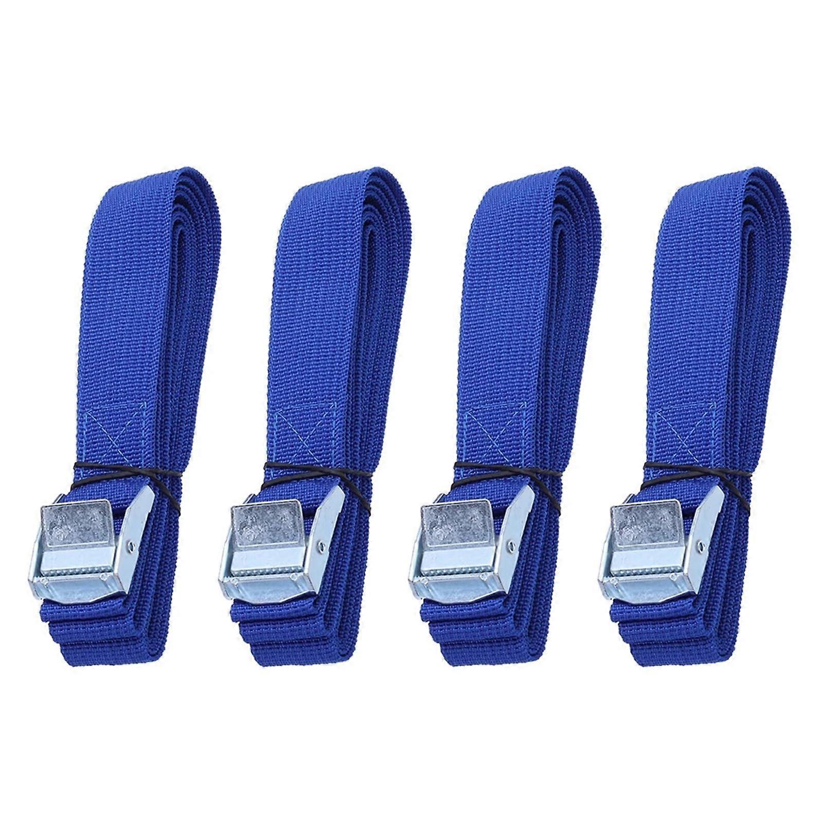 Lashing Straps Nylon 2.5m Quick Release Tie Down For Secure Load And Roof Cargo, 4 Pack